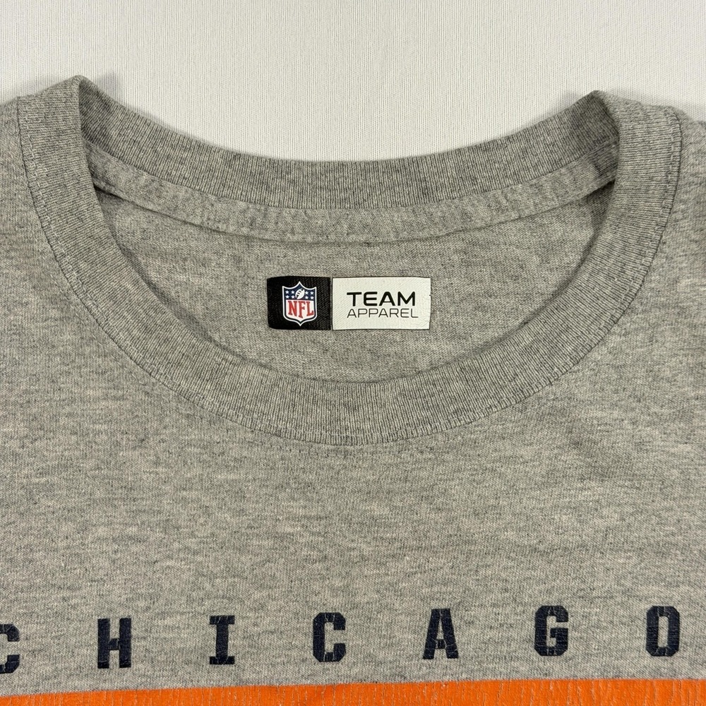 Chicago Bears Shirt Mens Aprox Large Gray NFL Football Graphic Tee Team Apparel - Picture 4 of 7